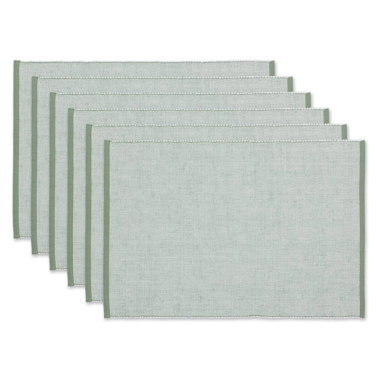 DII® Eco-Friendly Fine Ribbed Placemats, 6ct.